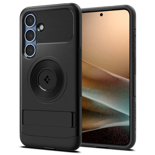  Galaxy S25+ Plus Fekete Spigen Slim Armor Mag Magsafe tok - 1