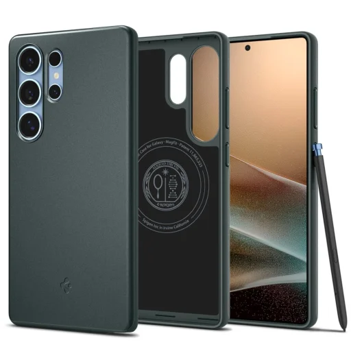  Galaxy S25 Ultra Abyss Zöld Spigen Thin Fit Mag Magsafe tok - 1
