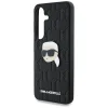 Karl Lagerfeld Leather Monogram Pin Logo Karl Head Samsung Galaxy S25 Plus fekete tok thumbnail