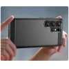 Samsung Galaxy S25 Ultra Szilikon Carbon tok - fekete tok thumbnail