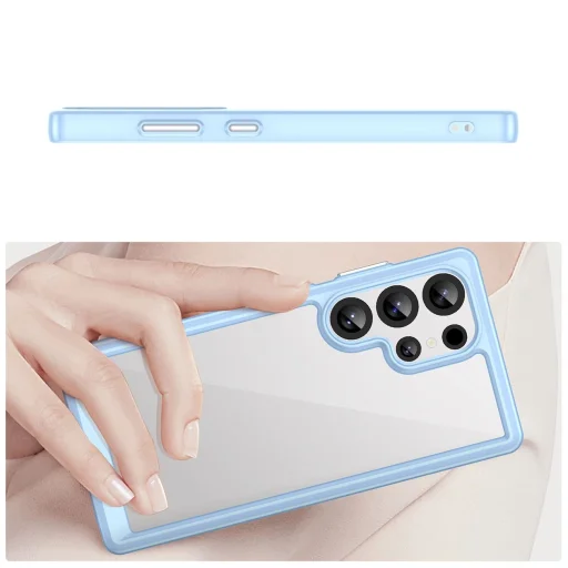 Szilikon tok Outer Space tok zselés kerettel Samsung Galaxy S25 Ultra - kék tok - 4