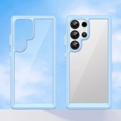 Szilikon tok Outer Space tok zselés kerettel Samsung Galaxy S25 Ultra - kék tok - 6