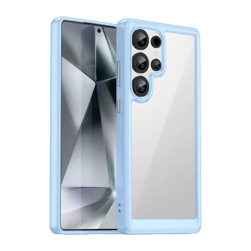 Szilikon tok Outer Space tok zselés kerettel Samsung Galaxy S25 Ultra - kék tok - 1