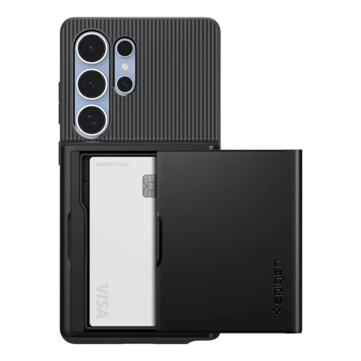  Samsung Galaxy S25 Ultra fekete Spigen Slim Armor Cs tok - 2