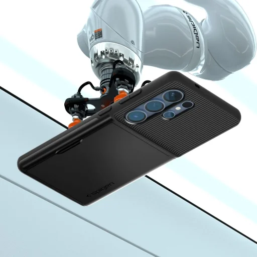  Samsung Galaxy S25 Ultra fekete Spigen Slim Armor Cs tok - 11
