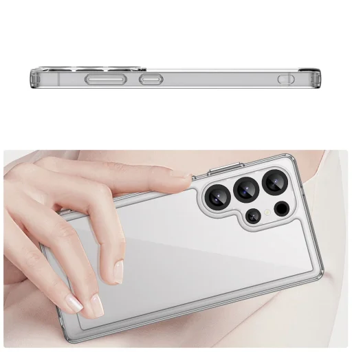 Outer Space Case szilikon tok zselés kerettel Samsung Galaxy S25 Ultra - átlátszó tok - 4