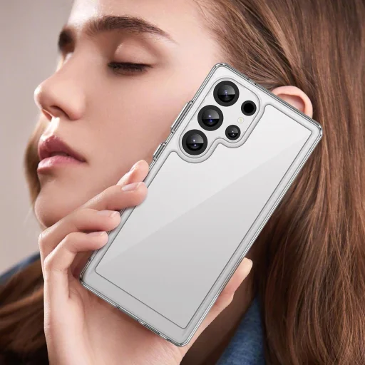 Outer Space Case szilikon tok zselés kerettel Samsung Galaxy S25 Ultra - átlátszó tok - 6