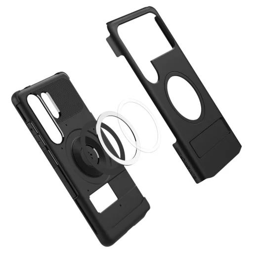  Galaxy S25 Ultra fekete Spigen Slim Armor Mag Magsafe tok - 10