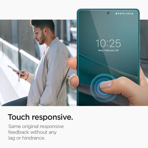 Spigen Glas.tr "ez Fit" Hd 2-pack Samsung Galaxy S25 Ultra átlátszó üvegfólia - 13