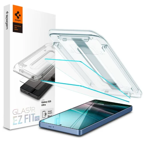 Spigen Glas.tr "ez Fit" Hd 2-pack Samsung Galaxy S25 Ultra átlátszó üvegfólia - 1