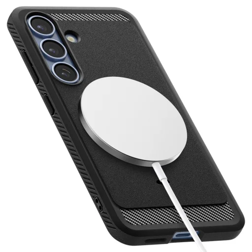  Galaxy S25+ Plus Matte Black Spigen Rugged Armor Mag Magsafe tok - 10