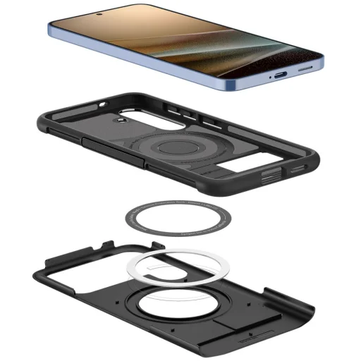  Galaxy S25+ Plus Fekete Spigen Slim Armor Mag Magsafe tok - 6