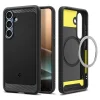  Galaxy S25 Matt Fekete Spigen Rugged Armor Mag Magsafe tok thumbnail
