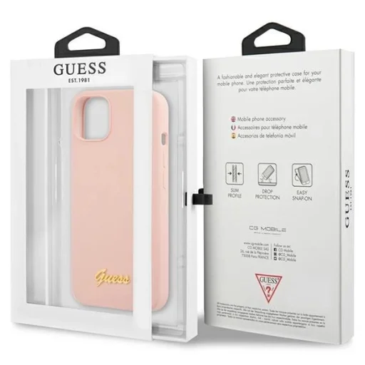 Guess GUHCP13MLSLMGLP iPhone 13 6.1" világos rózsaszín tok - 8