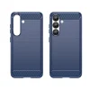 Szilikon tok Karbon Tok Samsung Galaxy S25 - kék thumbnail