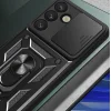 Samsung Galaxy S25 Páncélzat Hybrid Armor Camshield tok kameravédővel és fém gyűrűvel - fekete - 4