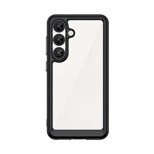 Outer Space szilikon tok zselés kerettel Samsung Galaxy S25 - fekete tok - 2