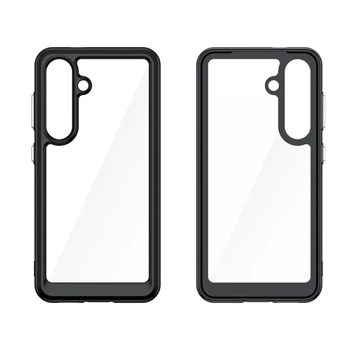 Outer Space szilikon tok zselés kerettel Samsung Galaxy S25 - fekete tok - 3