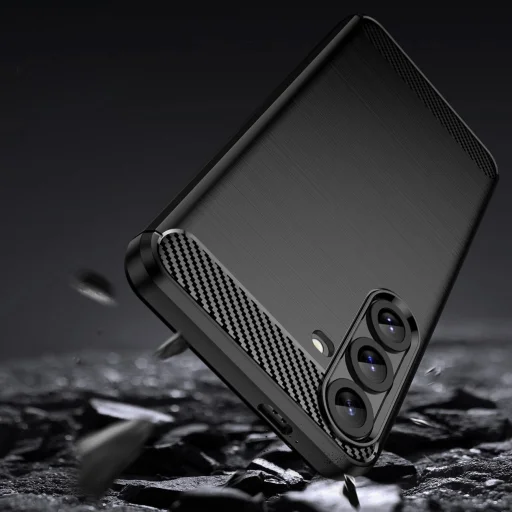 Szilikon tok Carbon Case Samsung Galaxy S25+ - fekete - 4