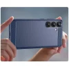 Szilikon tok Carbon Case Samsung Galaxy S25+-hoz - kék thumbnail
