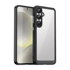 Outer Space szilikon tok zselés kerettel Samsung Galaxy S25+ - fekete tok