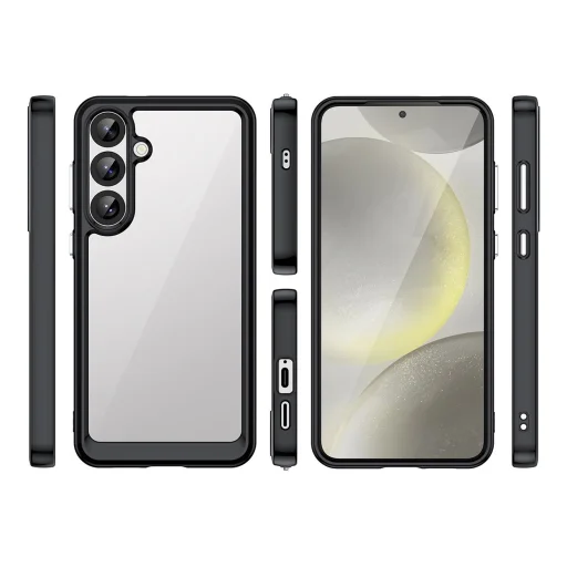 Outer Space szilikon tok zselés kerettel Samsung Galaxy S25+ - fekete tok - 2