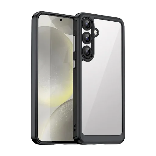 Outer Space szilikon tok zselés kerettel Samsung Galaxy S25+ - fekete tok - 1