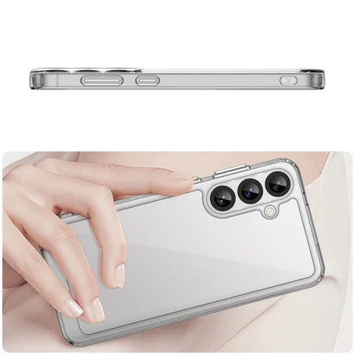 Szilikon tok Outer Space Case zselés kerettel Samsung Galaxy S25+ - átlátszó tok - 4