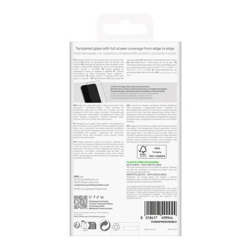 Puro Frame edzett üveg fekete kerettel Samsung Galaxy S25 Ultra üvegfólia - 3