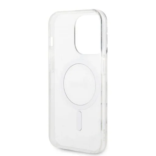 Guess GUBPP14LHMEACSH tok + Töltő Szett iPhone 14 Pro 6.1" fehér/fehér kemény tok márvány MagSafe, - 7