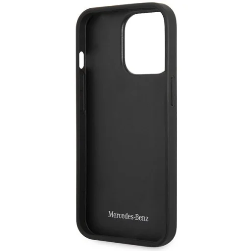 Mercedes MEHCP14L8ROLR iPhone 14 Pro 6.1" fekete/fekete bőrtok Hullámmintás - 7
