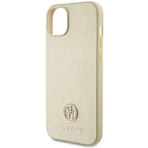 Guess GUHCP15MPS4DGPD iPhone 15 Plus 6.7" arany/arany keménytok Strass Metal Logo tok - 6