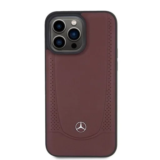 Mercedes MEHCP15XARMRE iPhone 15 Pro Max 6.7" piros/piros kemény tok bőr Urban Bengale tok - 3