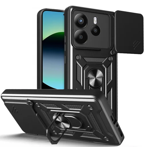 Tech-protect Camshield Pro Xiaomi Redmi Note 14 5G Matt Fekete tok - 1