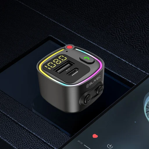 Blavec FM Transmitter Flash TR-02 MP3, Bluetooth - USB + Type C - PD 30W (TFMFTR02-B) fekete - 5