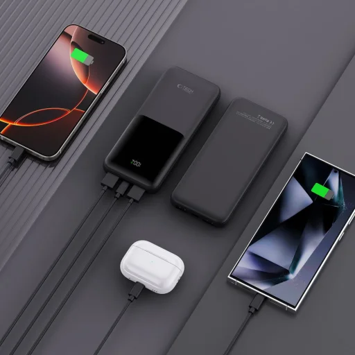 Tech-protect Pb01 Power Bank 10000mAh 22.5W Fekete - 6