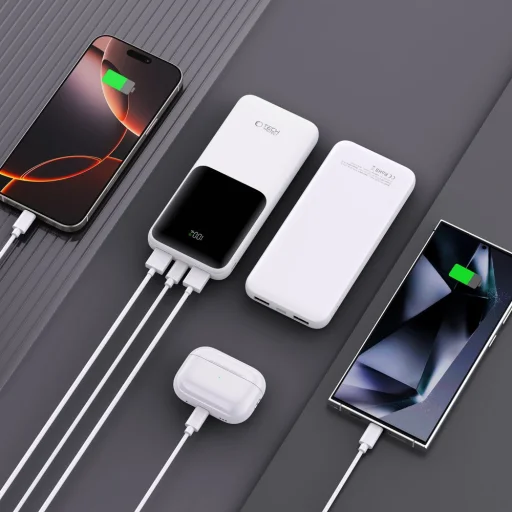 Tech-protect Pb01 Power Bank 10000mAh 22.5W Fehér - 6