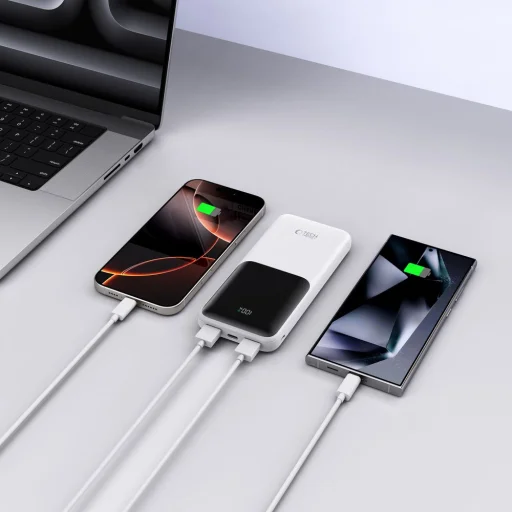 Tech-protect Pb01 Power Bank 10000mAh 22.5W Fehér - 7