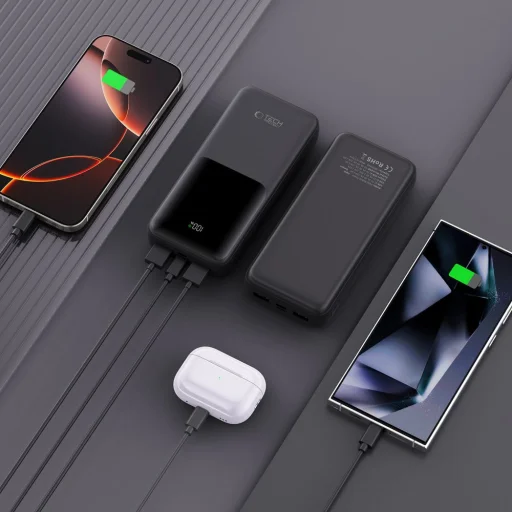 Tech-Protect Pb02 Power Bank 20000mAh 22.5W Fekete - 6