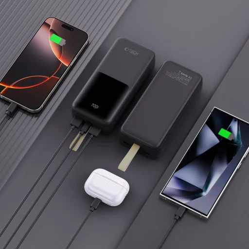 Tech-protect Pb03 Power Bank 30000mAh 22.5W Fekete - 6