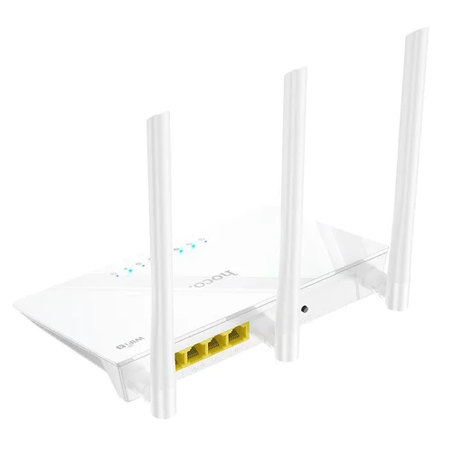 HOCO vezeték nélküli router WiFi4 HI30 fehér - 6