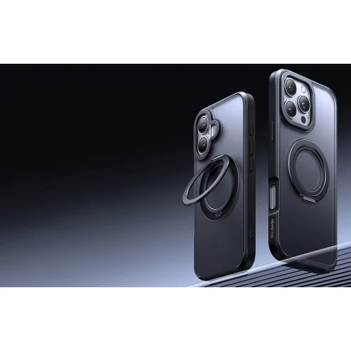 McDodo PC-4933 MagSafe tok iPhone 16 Pro Max állvánnyal (fekete) - 6