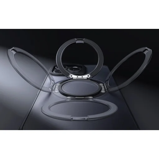 McDodo PC-4932 MagSafe tok iPhone 16 Pro-hoz állvánnyal (fekete) - 6