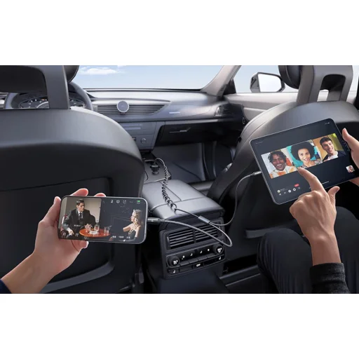 Mcdodo CC-0370 120W 1C+1A autós töltő visszahúzható USB-C és Lightning kábelekkel - 9