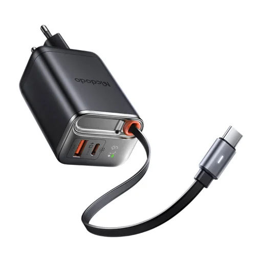 USB-C+A Töltő McDodo CH-4100 67W GaN USB-C Kábel 65cm (fekete) - 4