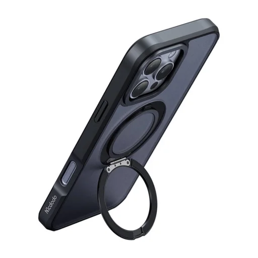 McDodo PC-4932 MagSafe tok iPhone 16 Pro-hoz állvánnyal (fekete) - 2