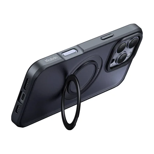 McDodo PC-4932 MagSafe tok iPhone 16 Pro-hoz állvánnyal (fekete) - 3