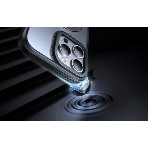 McDodo PC-4932 MagSafe tok iPhone 16 Pro-hoz állvánnyal (fekete) - 7