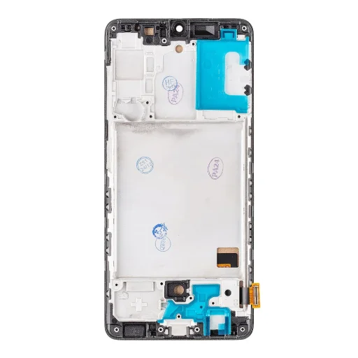 LCD kijelző + Érintőegység + Előlap Samsung A415 Galaxy A41 Fekete (Incell) - 2