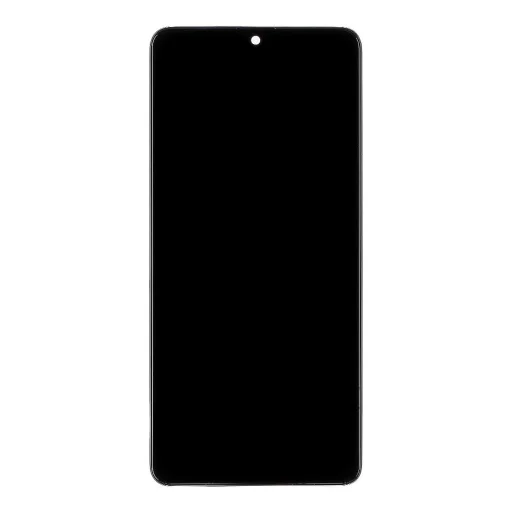 LCD kijelző + Érintőegység + Előlap Samsung A415 Galaxy A41 Fekete (Incell) - 1